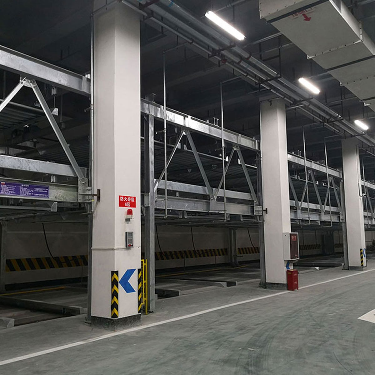 鹽亭俯仰式機械立體車庫過規劃